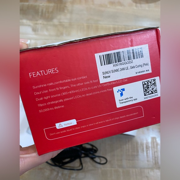 SUNUV 2-in-1 LED UV Lamp SUNSHINE NAILS gel polish machine - Picture 7 of 8